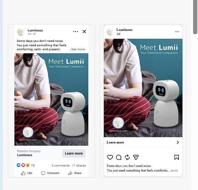 Meet Lumii — your emotional companion ad